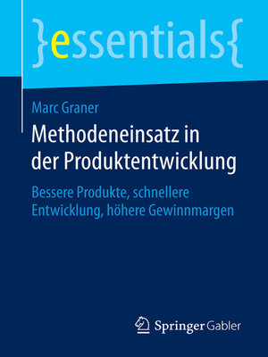 cover image of Methodeneinsatz in der Produktentwicklung